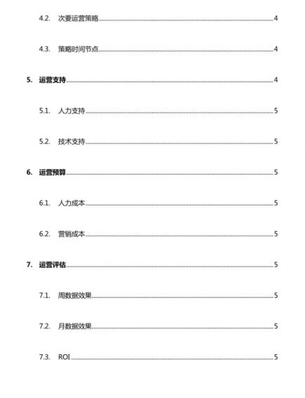 完整的运营方案大纲+解释(仅供参考) a411 完整的运营方案大纲+解释(仅供参考)