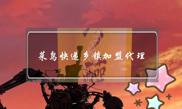 菜鸟快递乡镇加盟代理(农村乡镇快递加盟代理)-电商之家